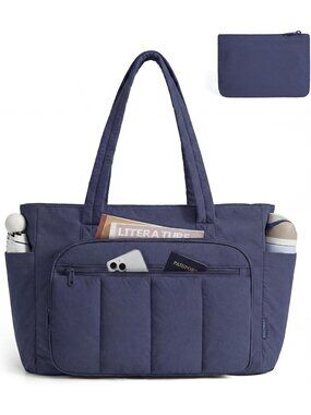 Stylish Women's Tote Bag Set - 2 Zippered Work Bags for Travel & Daily Use